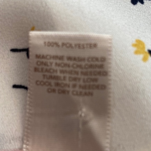 Loft outlet lightweight long sleeve floral print ruffle sleeve blouse size MP - Picture 8 of 9